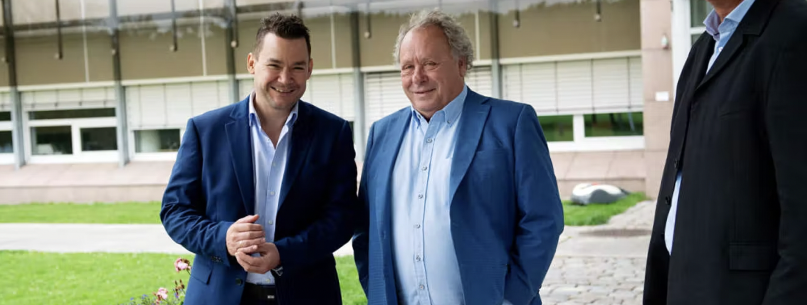 Adm. direktør Geir Ivar Westen (t.v.), gründer Per Erik Stribolt-Halvorsen og styreleder Leif Thoring i Asamedic