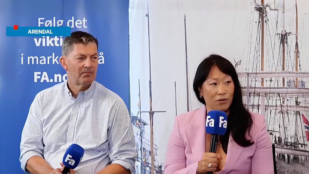 Foto: Finansavisen i intervju med Ulrikke fra Acapo Onsagers og Atle fra PST